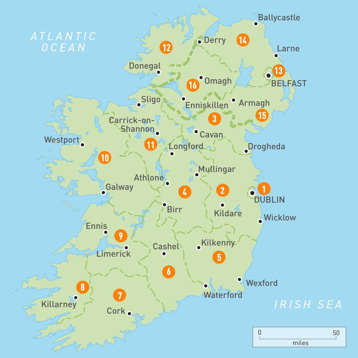 ramani ya best western ireland 