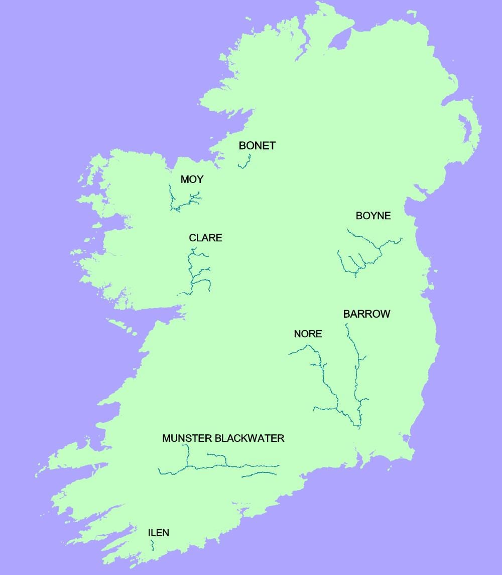 ramani ya blackwater mto ireland