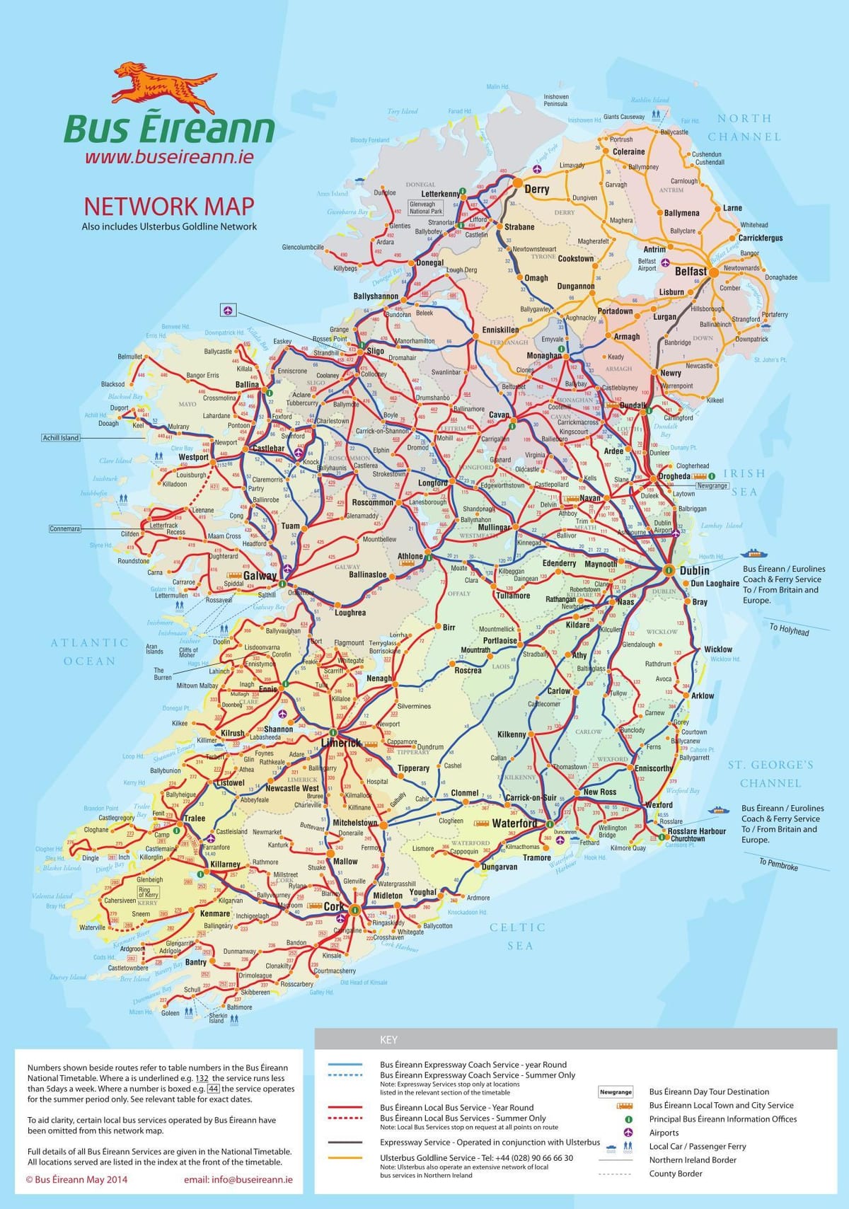 ireland basi njia ya ramani