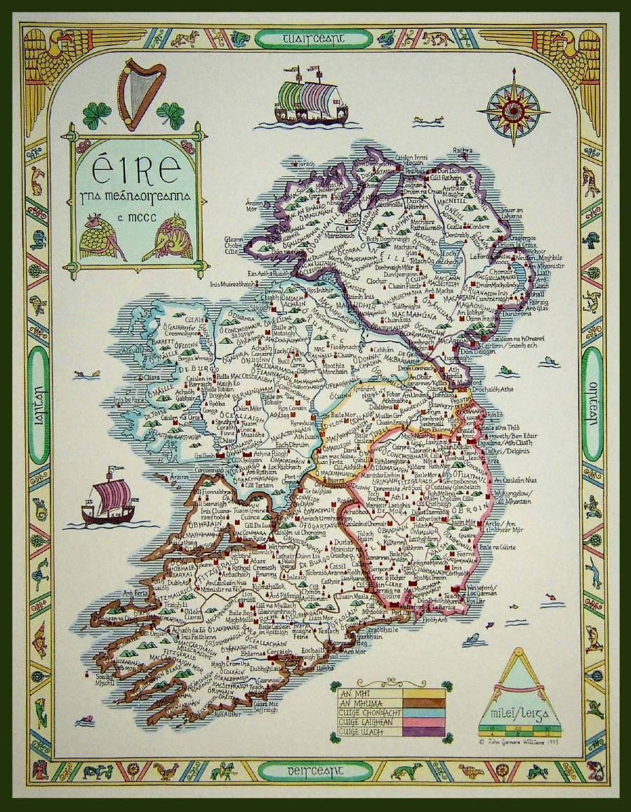 ramani ya medieval ireland