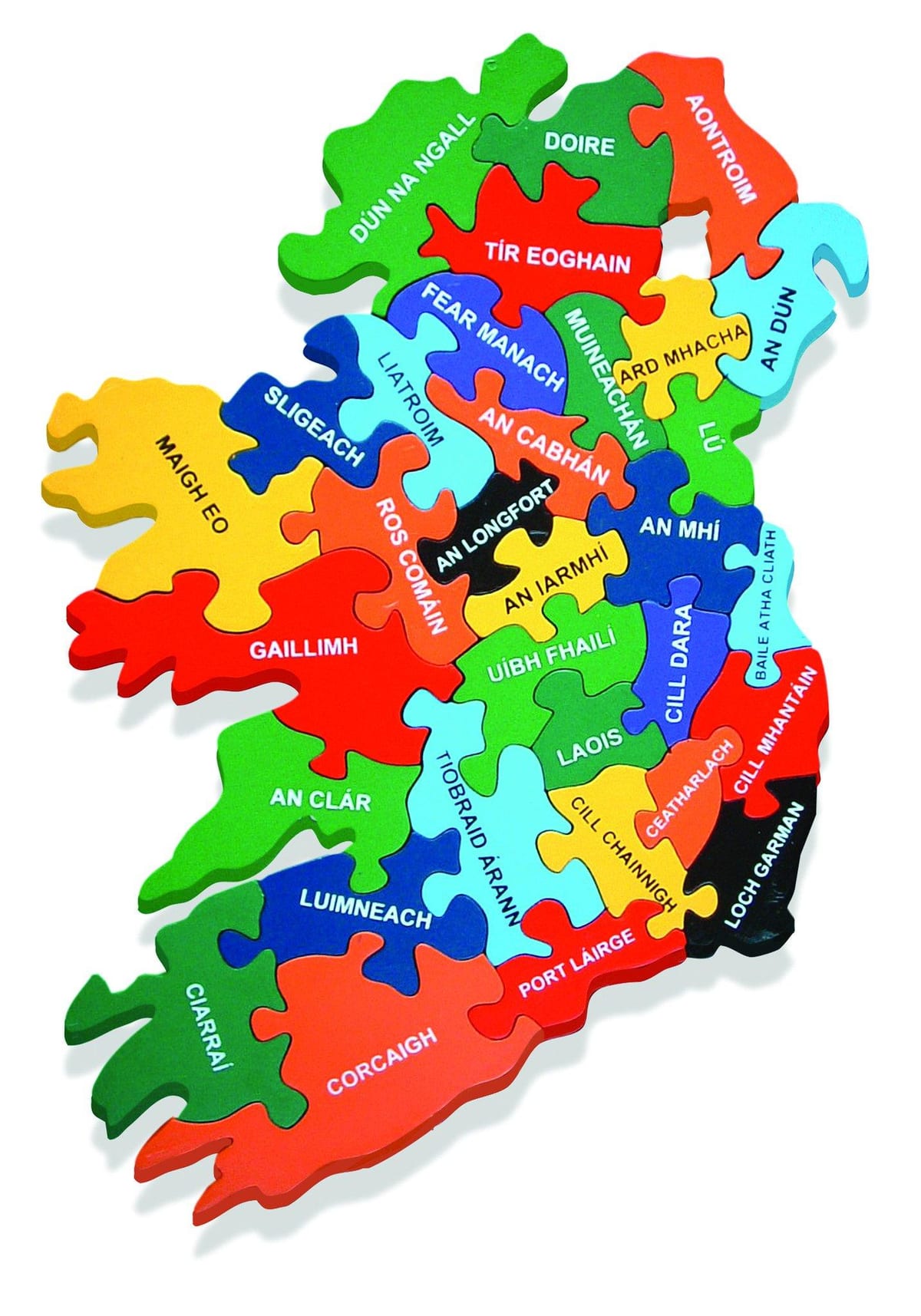 ramani ya ramani ya ireland kama gaeilge