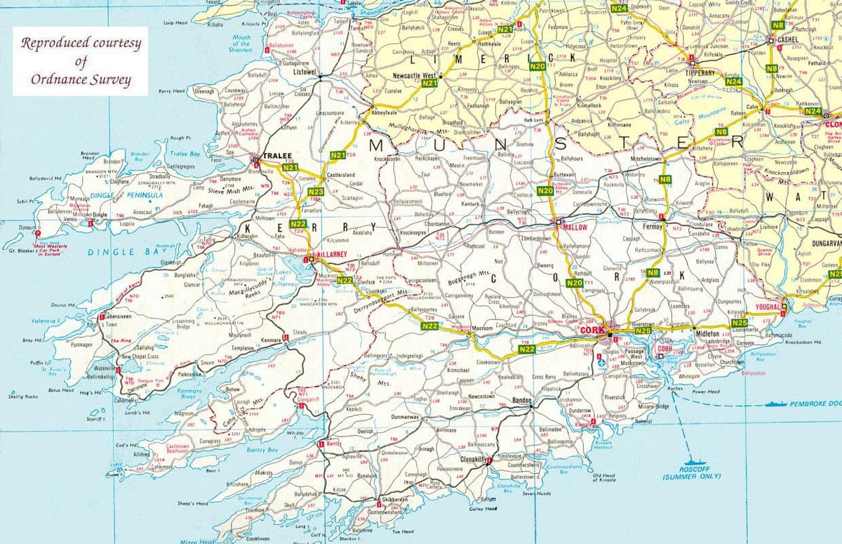ramani ya ramani ya north west ireland