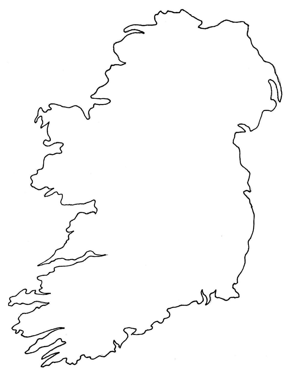 tupu ramani ya ireland