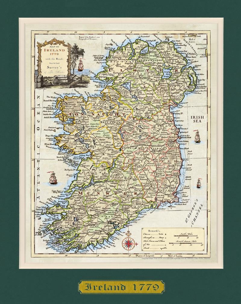 ramani ya zimeandaliwa ramani ya ireland