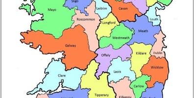 Ramani ya ireland wilaya 32
