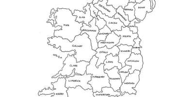 Ramani ya contour ramani ireland