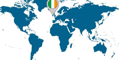 Ireland kwenye ramani ya dunia