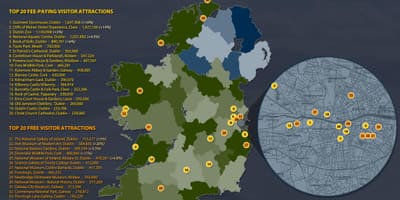 Ramani ya ireland matangazo ya utalii