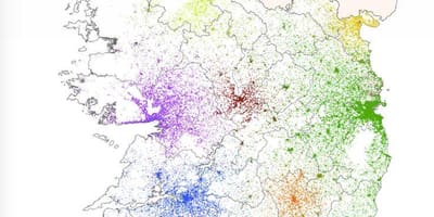 Ireland wiani idadi ya watu ramani