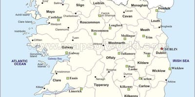 Ramani ya kisiasa ramani ya ireland