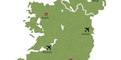 Kubisha ireland magharibi airport ramani