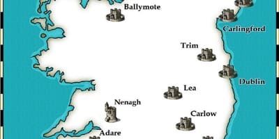 Ramani ya majumba katika ireland