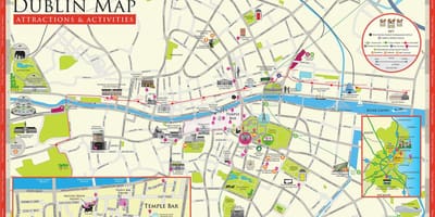 Ramani ya dublin ireland vivutio vya utalii