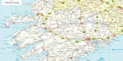 Ramani ya ramani ya north west ireland