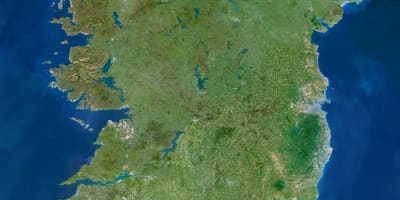 Ramani ya satellite ramani ya ireland