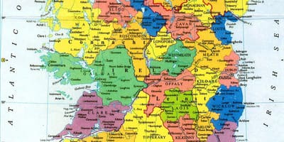 Kubwa ukuta ramani ya ireland